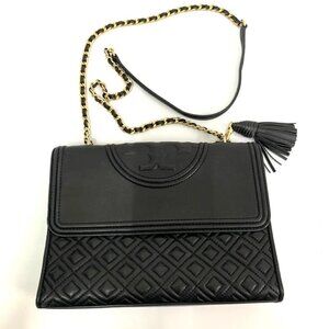 Authentic Tory Burch Leather Chain Shoulder Bag
